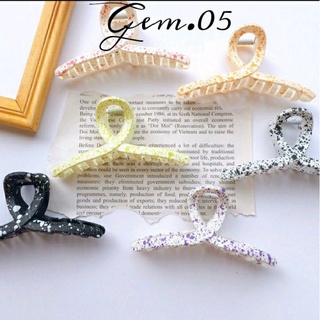 Kẹp tóc Dec cỡ lớn phong cách đơn giản hot trend Hàn Quốc Gem.05