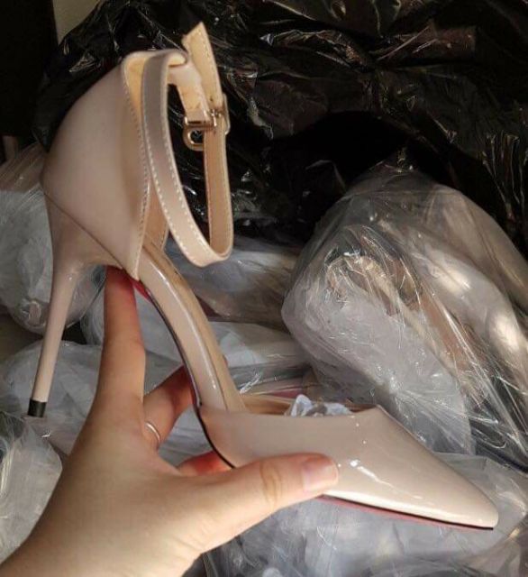 Cao gót sandanl quai cài bít mũi màu nude 9_10p và 11_12p | BigBuy360 - bigbuy360.vn