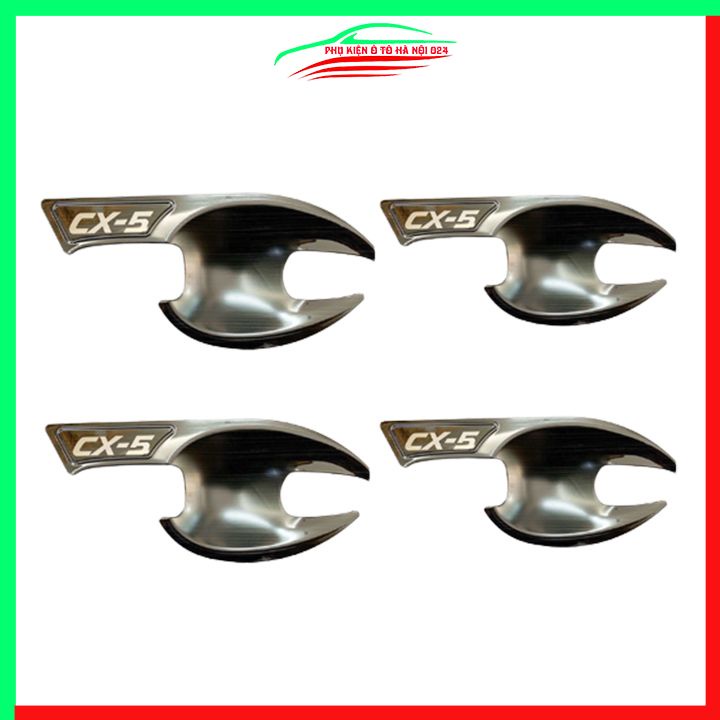 Ốp tay hõm Mazda CX5, CX-5 2018-2023 vân titan chống trầy bảo vệ cửa xe ô tô
