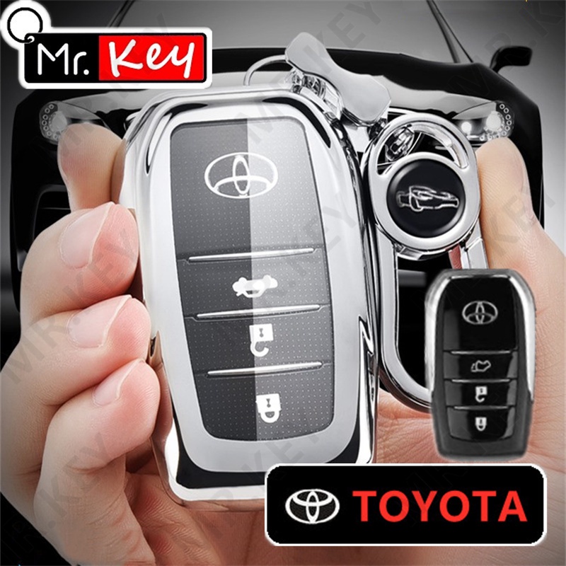 Vỏ Bảo Vệ Chìa Khóa Xe Hơi Toyota Highlander 2021 Camry70 RAV4 Flip Coralla Yaris4 Prius CHR Auris Hilux Aygo Ho