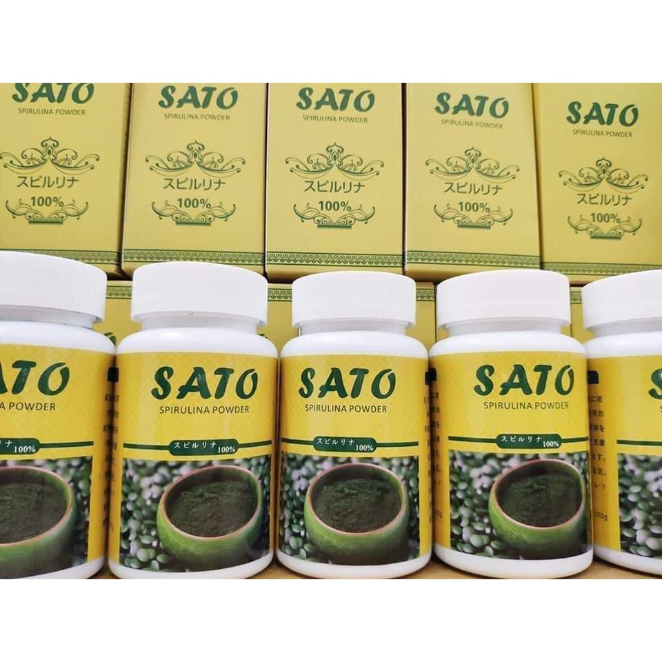 Tảo xoắn SATO dạng bột, cấy nano trắng sáng da