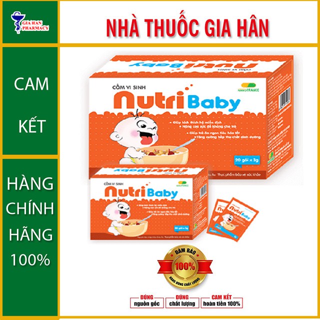 Cốm Vi Sinh Nutri Baby - Phòng Viêm Đường Hô Hấp &amp; Biếng Ăn