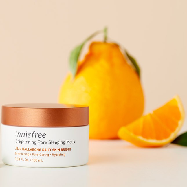Mặt Nạ Ngủ Dưỡng Trắng Chuyên Sâu Innisfree Brightening Pore Sleeping Mask 100ml