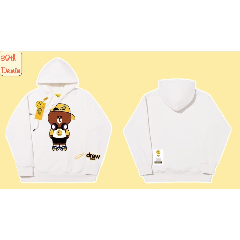 Áo Hoodie Drew House GẤU POOH SAD unisex nam nữ 2 màu đen trắng | WebRaoVat - webraovat.net.vn