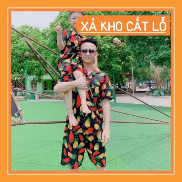 - Đồ bộ đi biển, dưa dứa đủ size gia đình