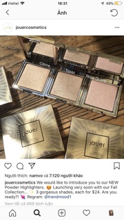 Phấn bắt sáng Jouer Powder Highlighter minisize tách set nobox
