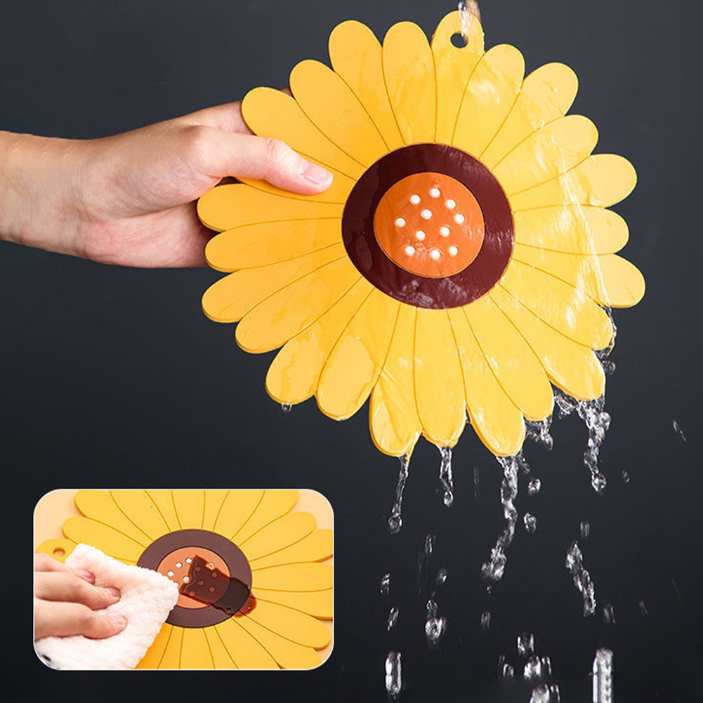 Đế lót nồi hình hoa hướng dương đơn giản cho nhà ở
