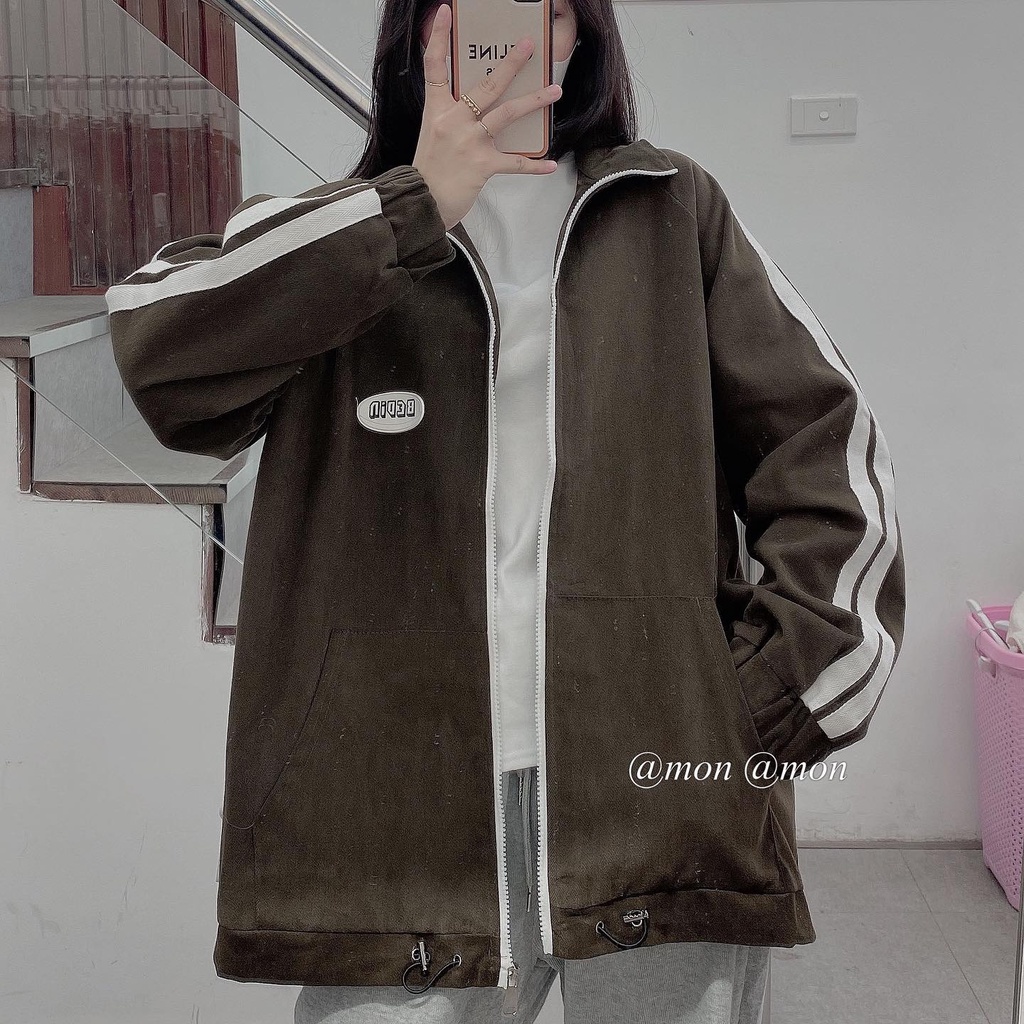 210706 Áo khoác kaki 2 lớp, áo khoác nữ, áo kaki nữ thời trang ulzzang freesize chùm mông