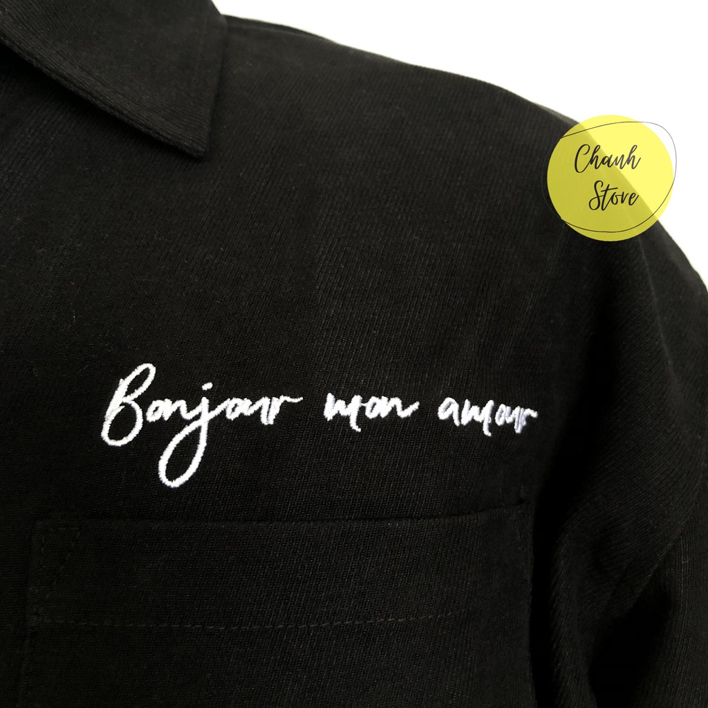 Áo Sơ Mi Flannel Nhung (Ảnh Thật) Dài Tay Boujour Mon Amour | BigBuy360 - bigbuy360.vn