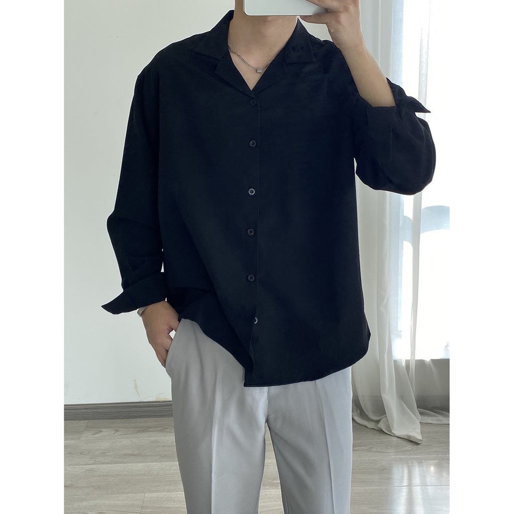 ÁO SƠ MI LỤA TAY DÀI CHUẨN FORM PHONG CÁCH HÀN QUỐC