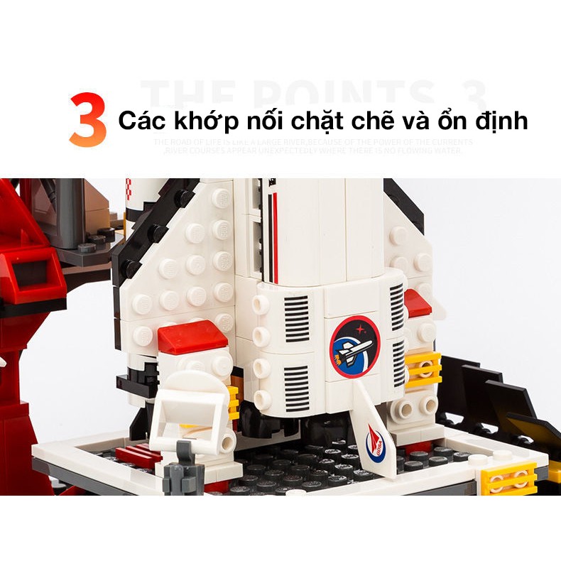 Bộ đồ chơi lắp ghép lego  tàu vũ trụ con thoi khám phá không gian với 671 chi tiết bền đẹp