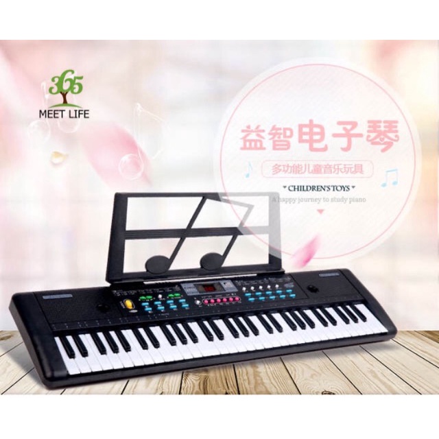 Đàn Piano Đàn Điện Tử 61 Phím Kèm Mic Cho Bé Đàn Organ