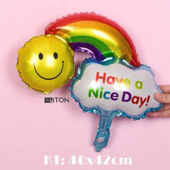 Bóng nhôm mặt cười Nice day