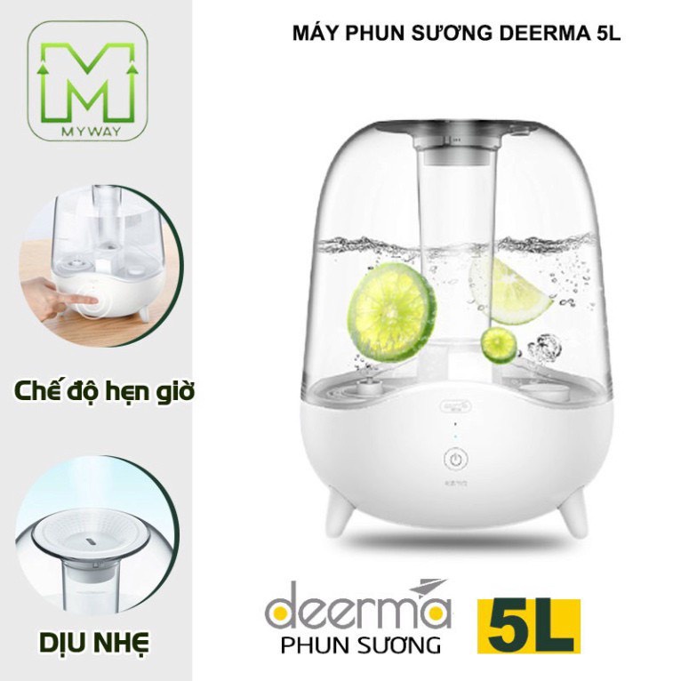 Máy phun sương tạo độ ẩm, máy xông tinh dầu Xiaomi Mijia MJJSQ02LX , dung tích 4L  - BH 12 tháng