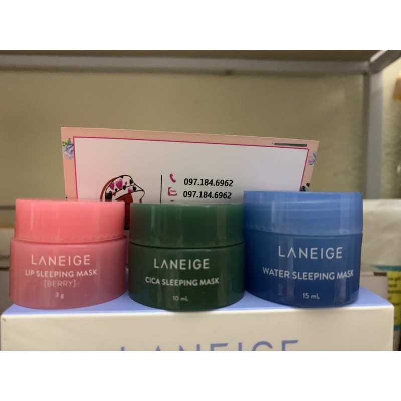 Mặt nạ ngủ Laneige các mẫu mini