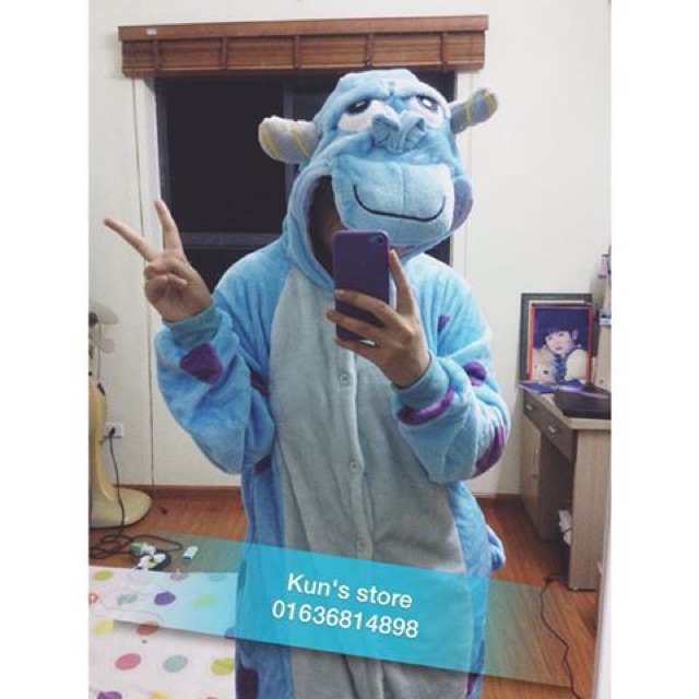 Pijama thú bông hình monster