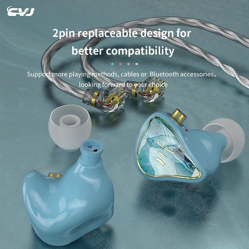 Cvj River Dusk Autumn Moon Resin loại 1BA 1DD Hybrid Driver iem trong tai loại Dj hifi Sport Earphone Mirror CSN CSA Demon