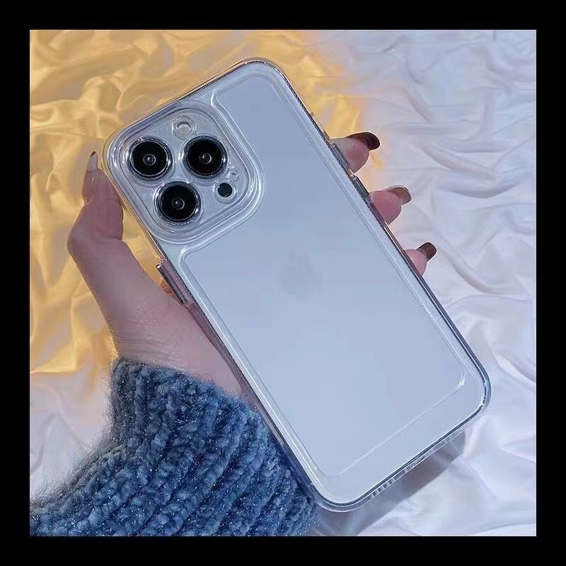 Ốp Điện Thoại Bằng TPU Acrylic Trong Suốt Cứng Cao Cho iPhone 11 12 13 Pro Max 7 8 Plus Xs Max Xr