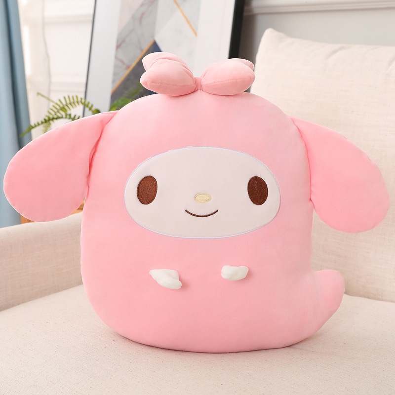 Bộ Chăn Gối Hình Thú Nhồi Bông Sanrio Melody Cinnamon Dog Kulomi Nhật Bản Thích Hợp Làm Quà Tặng Sinh Nhật Cho Bé