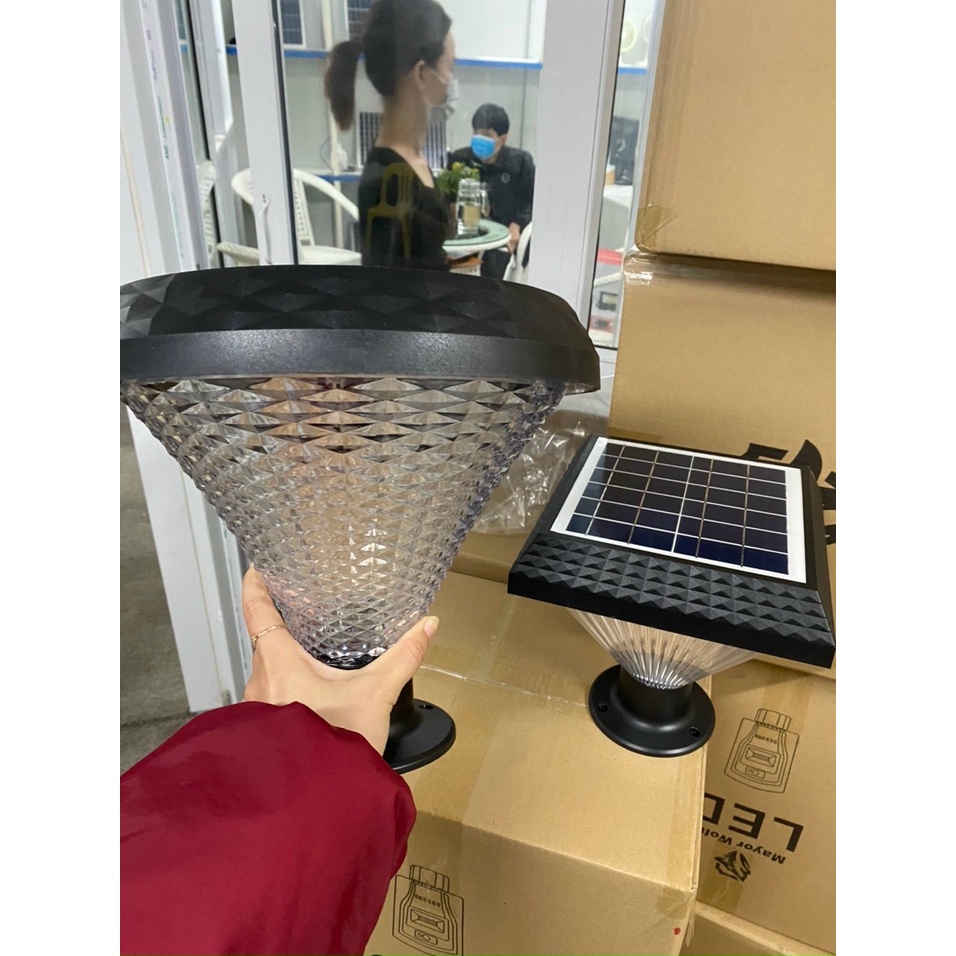 ĐÈN TRANG TRÍ NĂNG LƯỢNG MẶT TRỜI BẮT TƯỜNG TRỤ TRÒN KIM CƯƠNG 60W MAYO WOLF - PIN 5000MAH - BH CHÍNHHÃNG 1 NĂM.