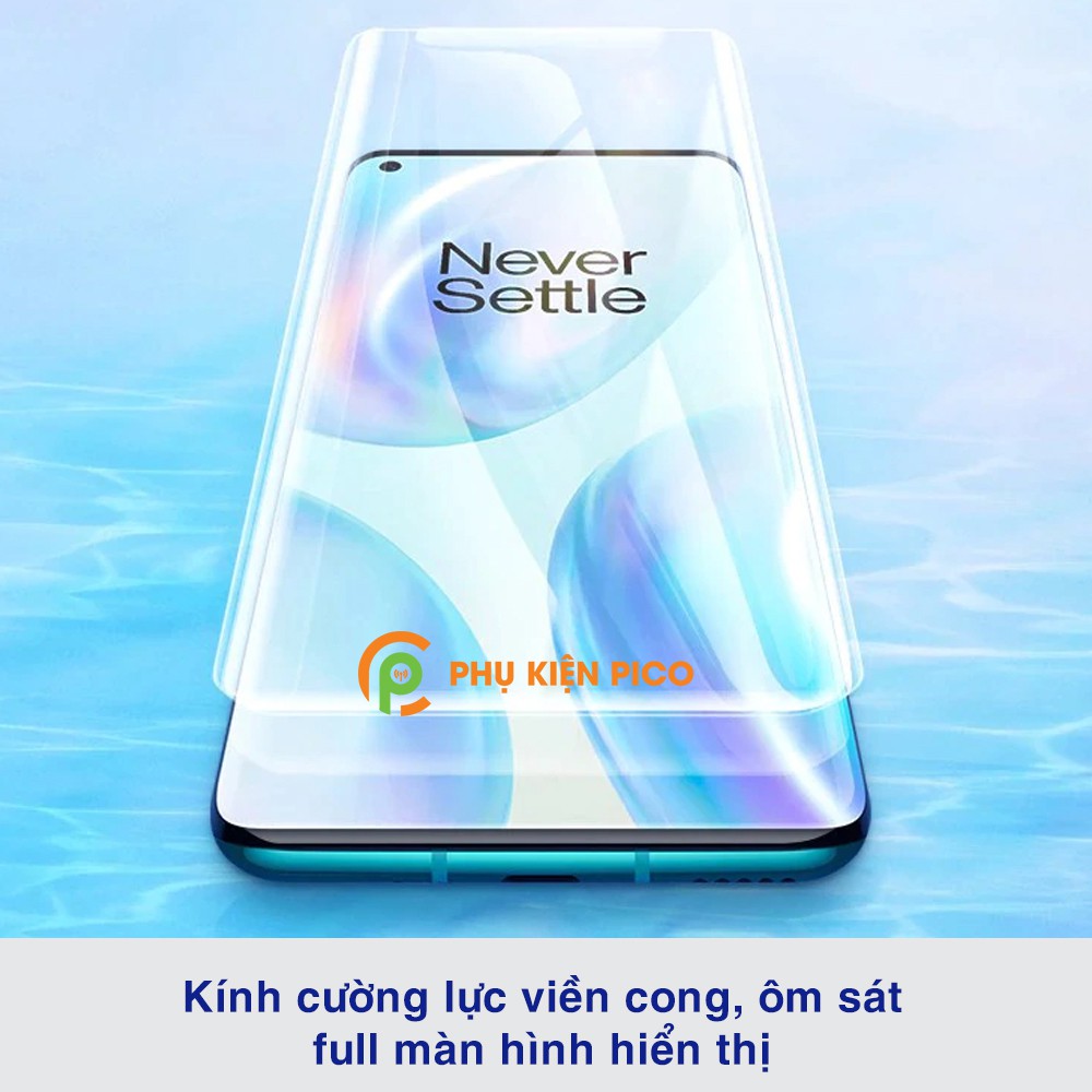 Kính cường lực Oneplus 8 nhận vân tay trong màn màn hình đèn UV cỡ lớn T-Max - Dán màn hình Oneplus 8