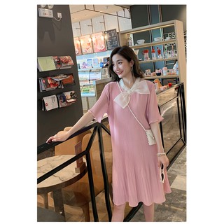 Đầm bầu dự tiêc hồng dịu dàng