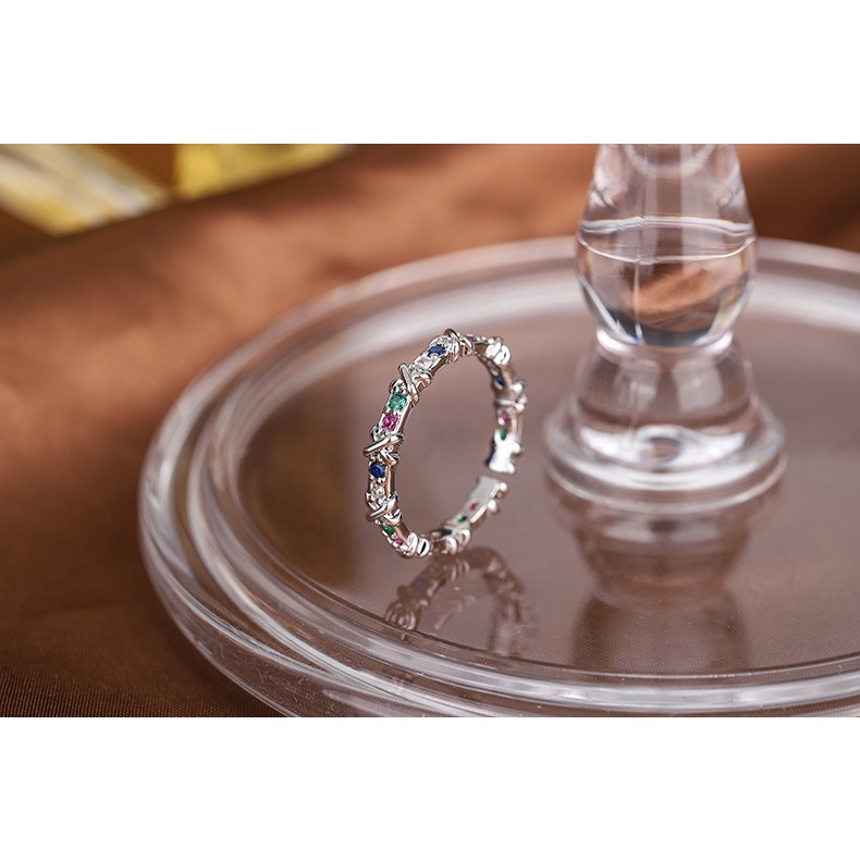 Hàng Mới Về Mới Nhẫn Đính Đá Zircon Phong Cách Hàn Quốc Sang Trọng Dành Cho Nữ