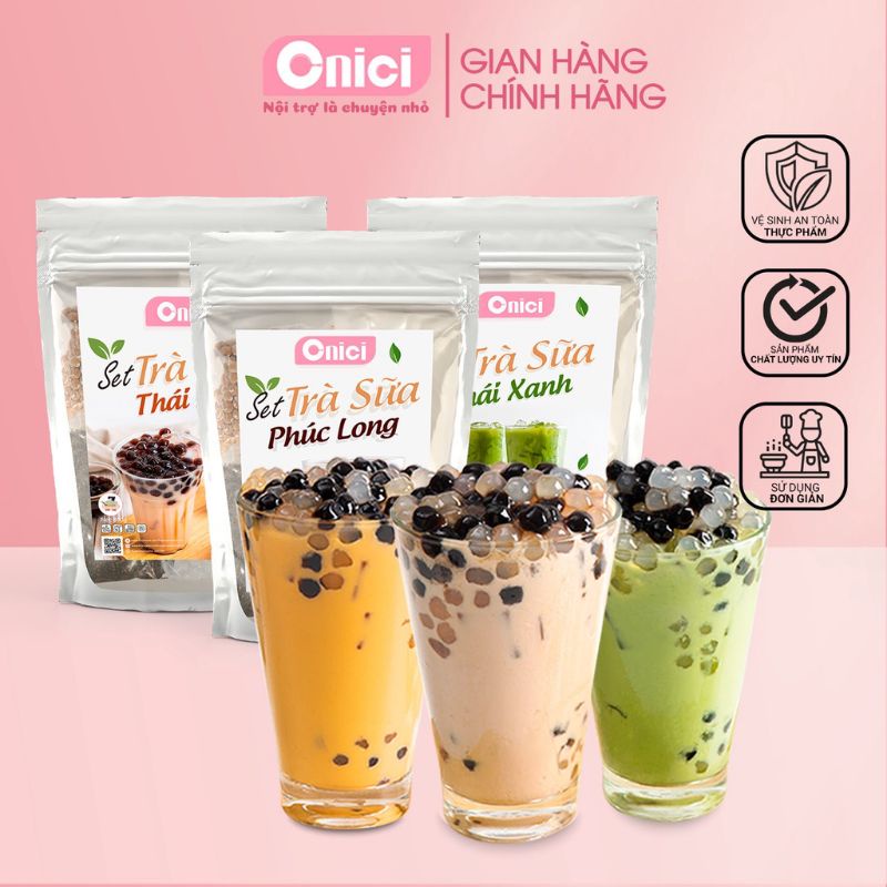 Set trà sữa 500gr dễ pha chuẩn vị