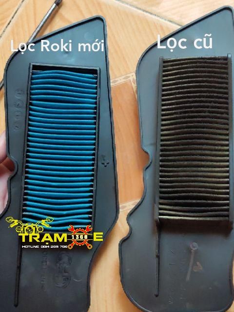 Lọc gió Rmax Roki xe Yamaha Janus 125, Mio M3 125 lọc bụi tốt, xe vận hành êm, tiết kiệm xăng