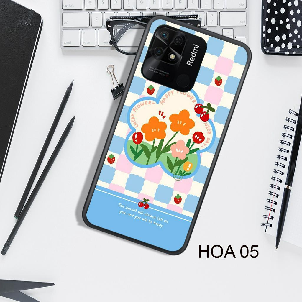 Ốp Lưng  XIAOMI REDMI 9A - REDMI 9C - REDMI 10A - REDMI 10C - REDMI 12C - POCO C40  , In Hình HOA, Màu Sắc Đẹp