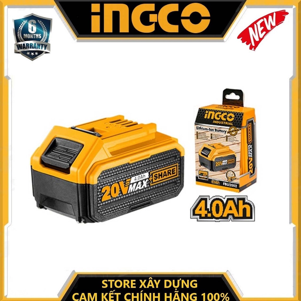 PIN LITHIUM 20V/4AH INGCO FBLI2002 - HÀNG CHÍNH HÃNG