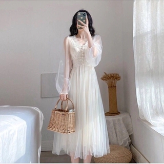 [SIÊU BOM TẤN] VÁY NỮ TIỂU THƯ TAY BỒNG