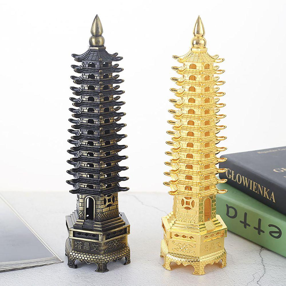 Mô Hình Tượng Wen Chang Pagoda Bằng Hợp Kim Kẽm 1 Cái 9 Cấp Độ Dùng Trang Trí Nhà Cửa