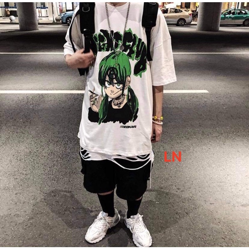 Áo phông cậu bé tóc xanh chữ A TH6