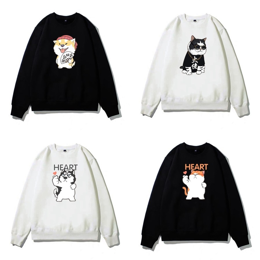 [Có VIDEO + ẢNH THẬT] Áo sweater - Áo nỉ bông tay dài UNISEX BOSS