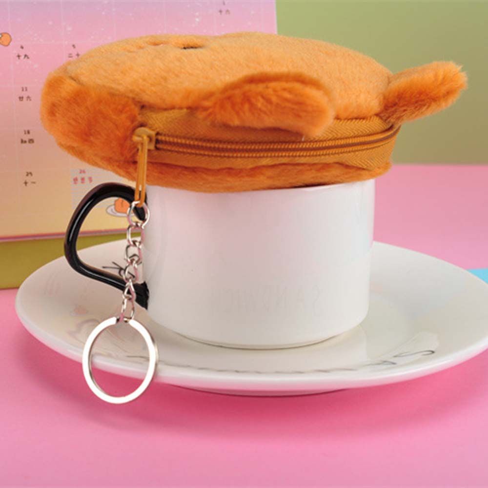 Ví đựng tiền xu mini bằng vải bông nhiều màu dễ thương dành cho học sinh