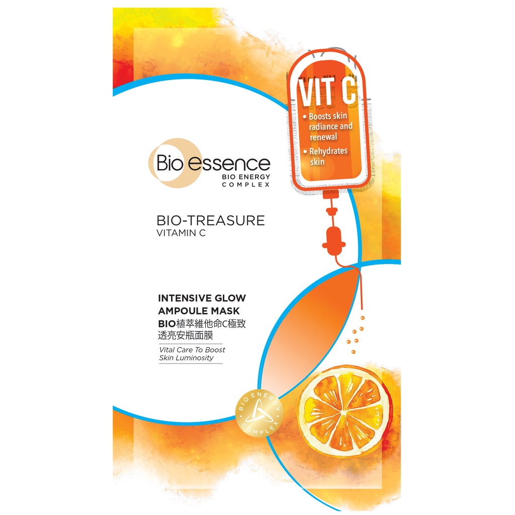 Combo 6 Mặt nạ dưỡng da Bio-treasure 20ml: 3 Mặt nạ tinh chất Rau má + 3 Mặt nạ tinh chất vitamin C