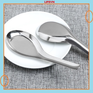 Muỗng Inox Thìa Phở Muỗng Ăn Cơm Loại Dày Cán Dài Thìa Inox HOA SEN (LINK 1 CHIẾC)