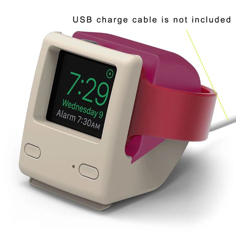 Đế Sạc Bằng Silicon Cho Đồng Hồ Thông Minh Apple Watch Series 4 / 3 / 2 / 1