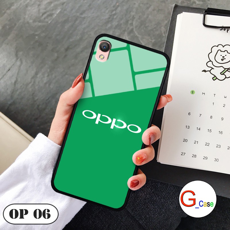 [Mã ELORDER5 giảm 10k đơn 20k] Ốp lưng Oppo A37/Neo 9 -lưng kính in logo hãng điện thoại