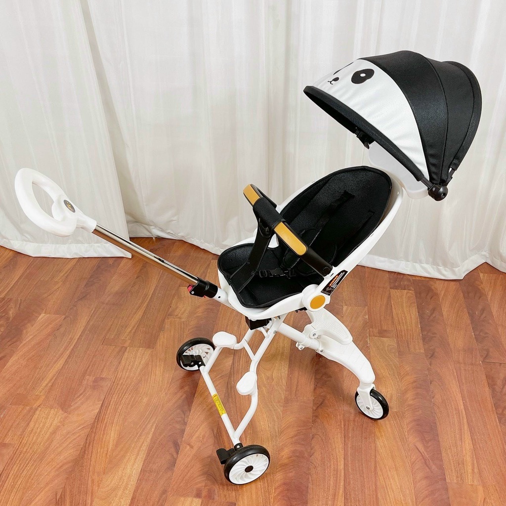 Xe đẩy 2 chiều gấp gọn M8 an toàn dễ sử dụng  có chế độ ngồi và ngả