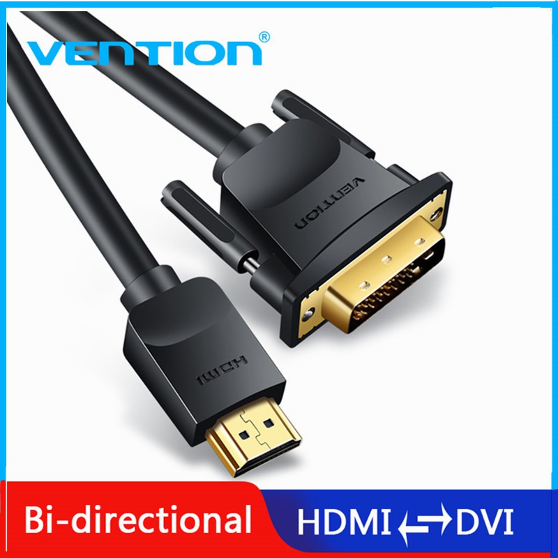 Vention HDMI to DVI Cable DVI-D 24+1 Pin Support 1080P 3D HDMI Cable