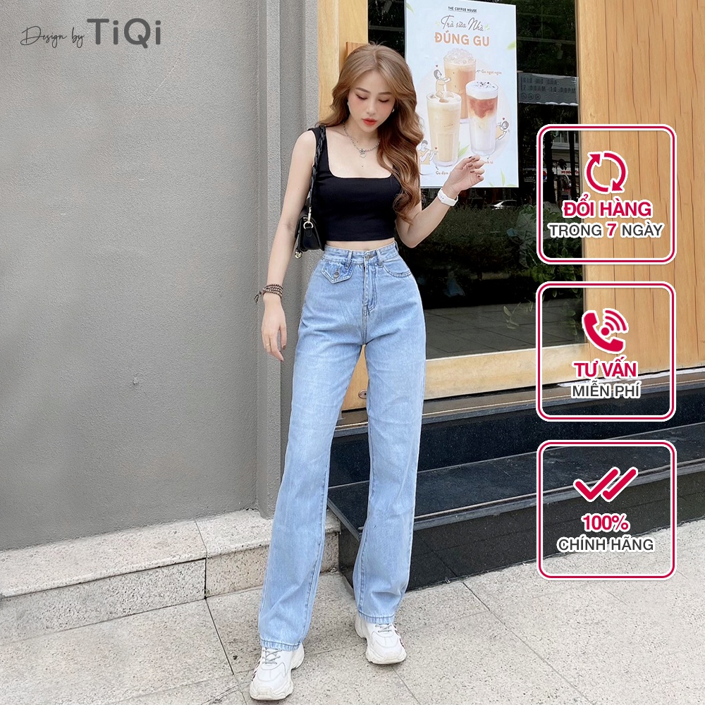 Quần ống rộng nữ cao cấp TiQi Jeans B2-208