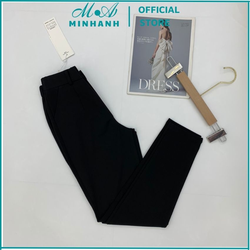 Quần tây nữ cạp cao lưng thun-Quần baggy nữ lưng cao-Minhanh.official.store