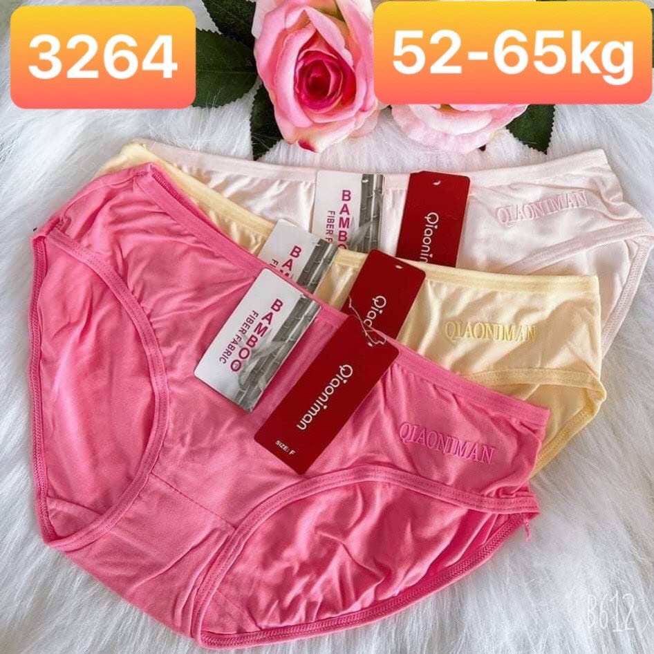 Sét 10 Quần Lót Cotton Từ 48kg tới 60kg mã 3264