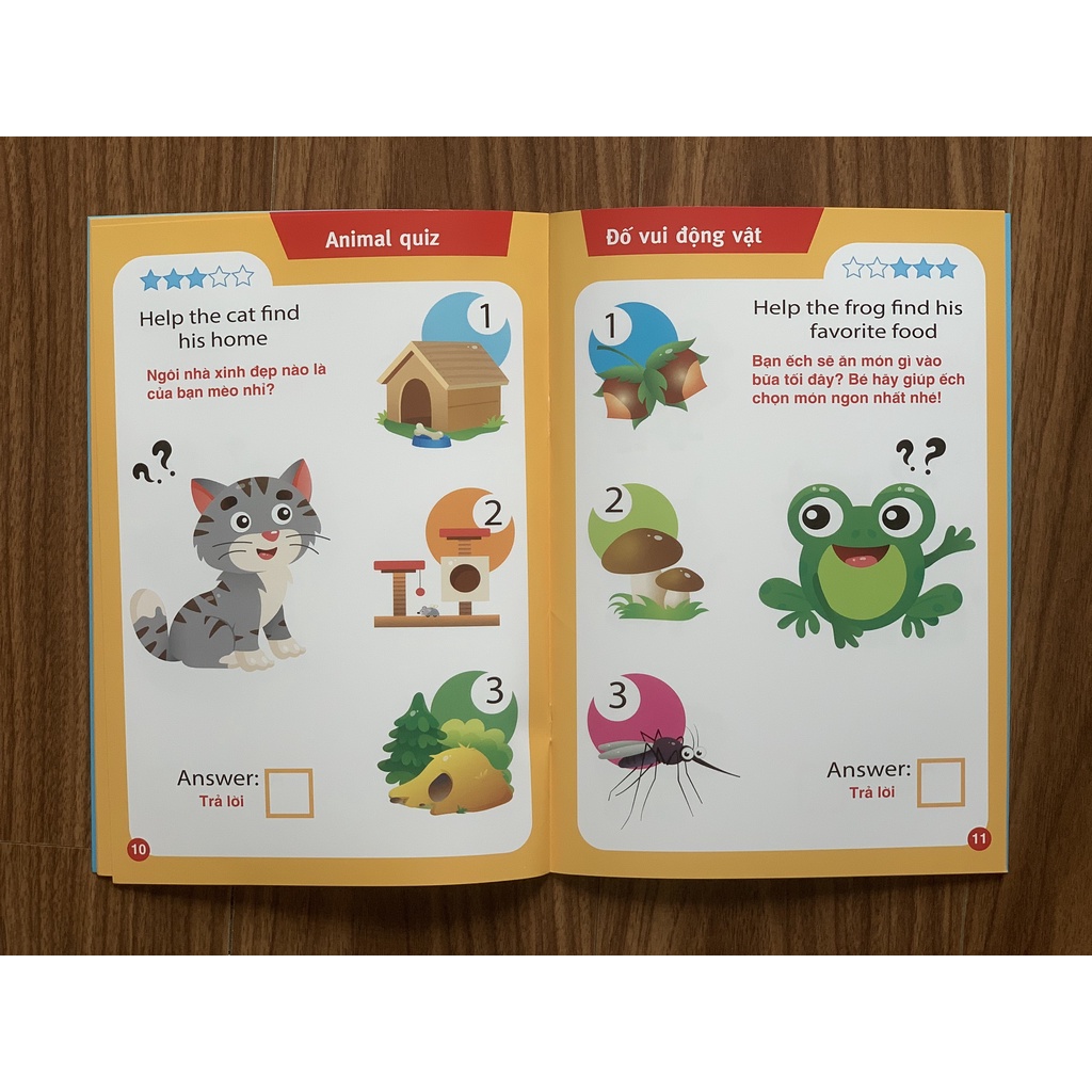 Sách - Song Ngữ Anh - Việt: Animal Quiz! - Đố Vui Động Vật (IQ-EQ-CQ) - Lẻ cuốn