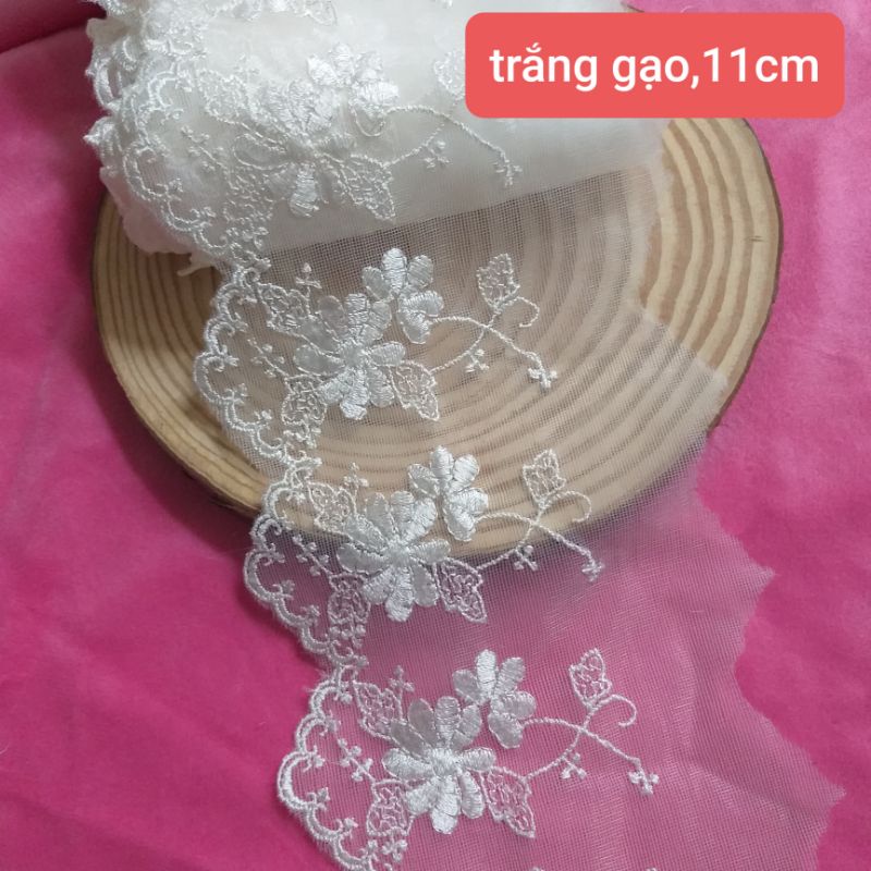 Ren lưới thêu , size từ 8cm đến 14cm