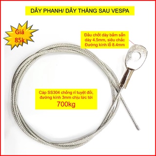 <Dành cho VESPA CỔ> Dây côn - ga - số - thắng trước