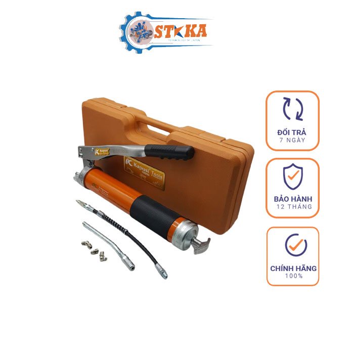 Súng Bơm Mỡ Bò Bằng Tay 900cc Cap Cấp Kapusi Nhật Bản - Áp Lực 10000 PSI