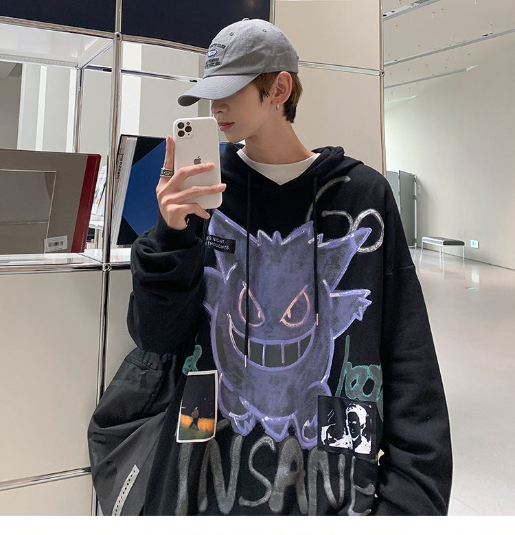 Áo hoodie thời trang thu đông dáng rộng cho nam | BigBuy360 - bigbuy360.vn